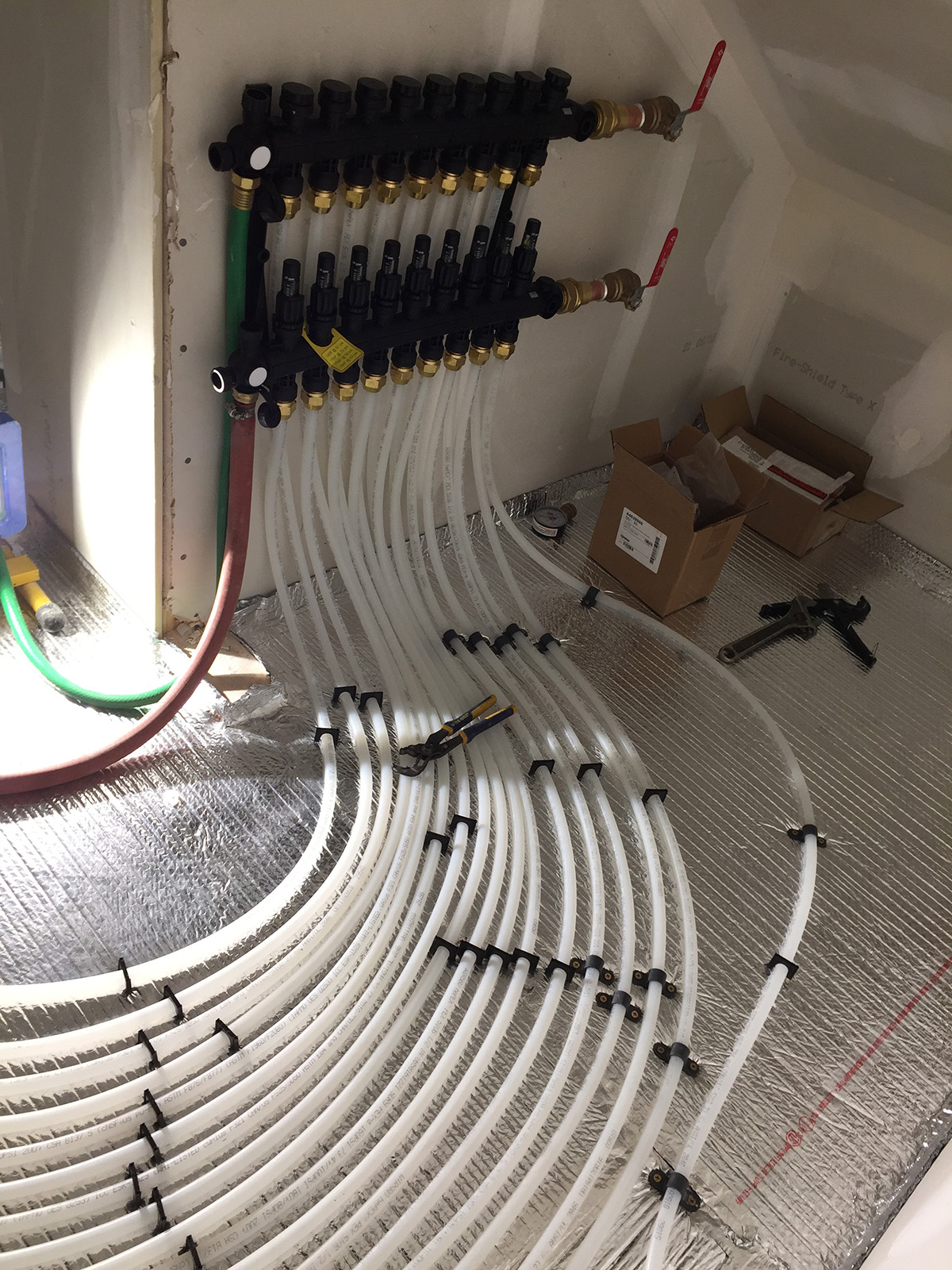 Radiant heating and cooling system