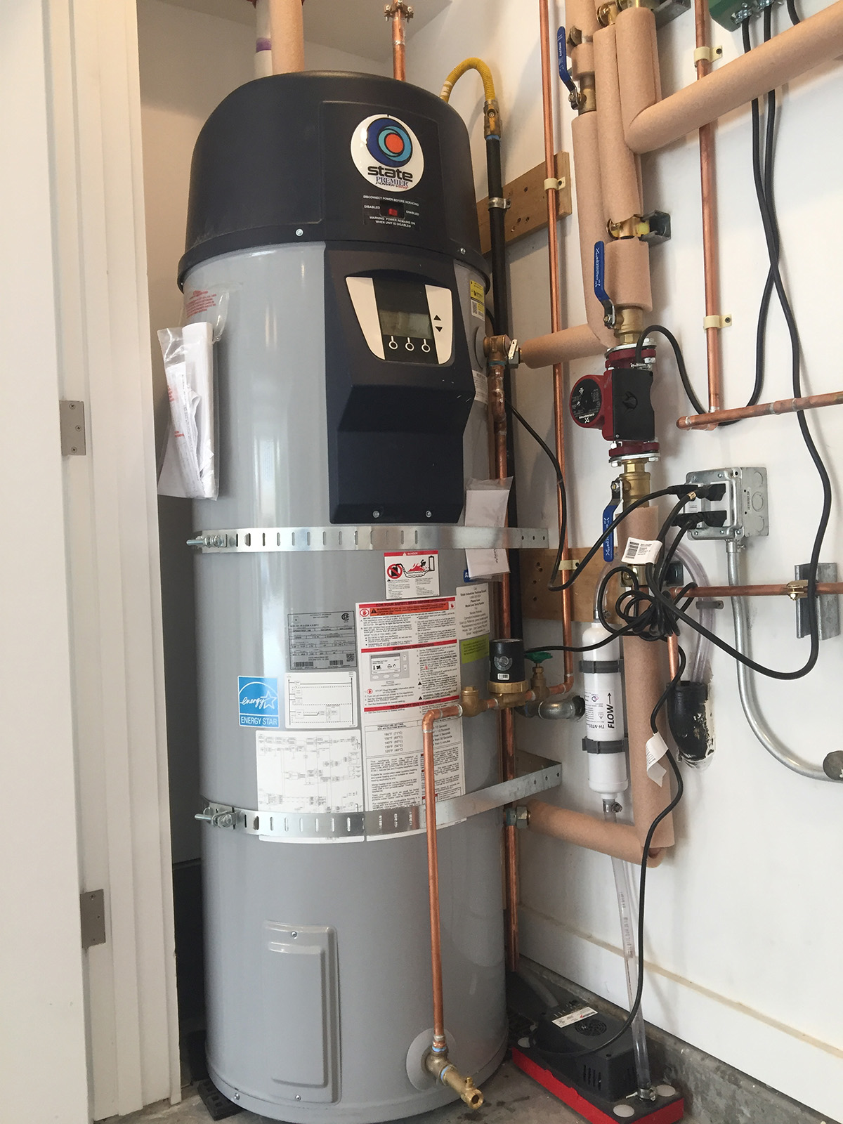 New mechanical panel and radiant floor heating system